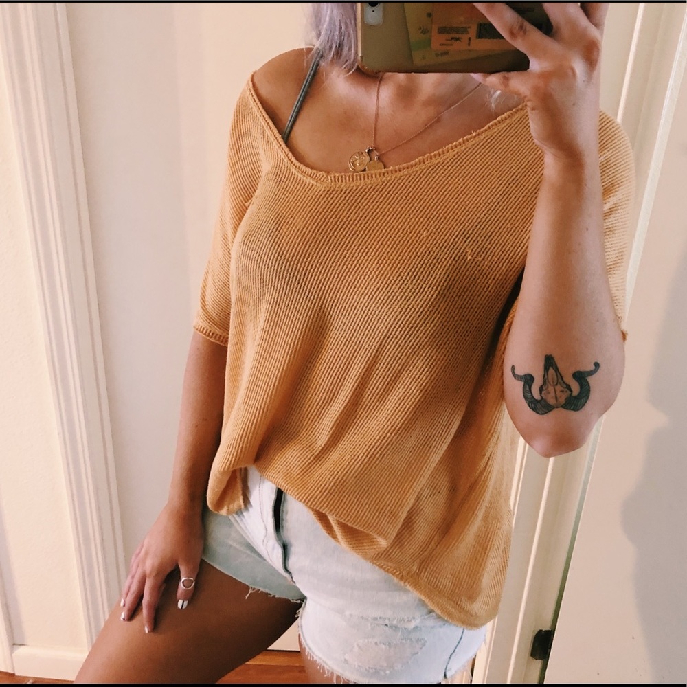 UO Out From Under Yellow Top